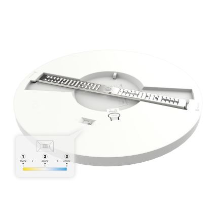 LED-taklampa EVORA LED, 18 W, 230 V, 3000/4000/6000 K, Ø 22,5 cm, vit