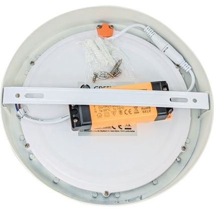 LED taklampa FENIX LED/12W/230V 3800K diameter 17 cm snö vit