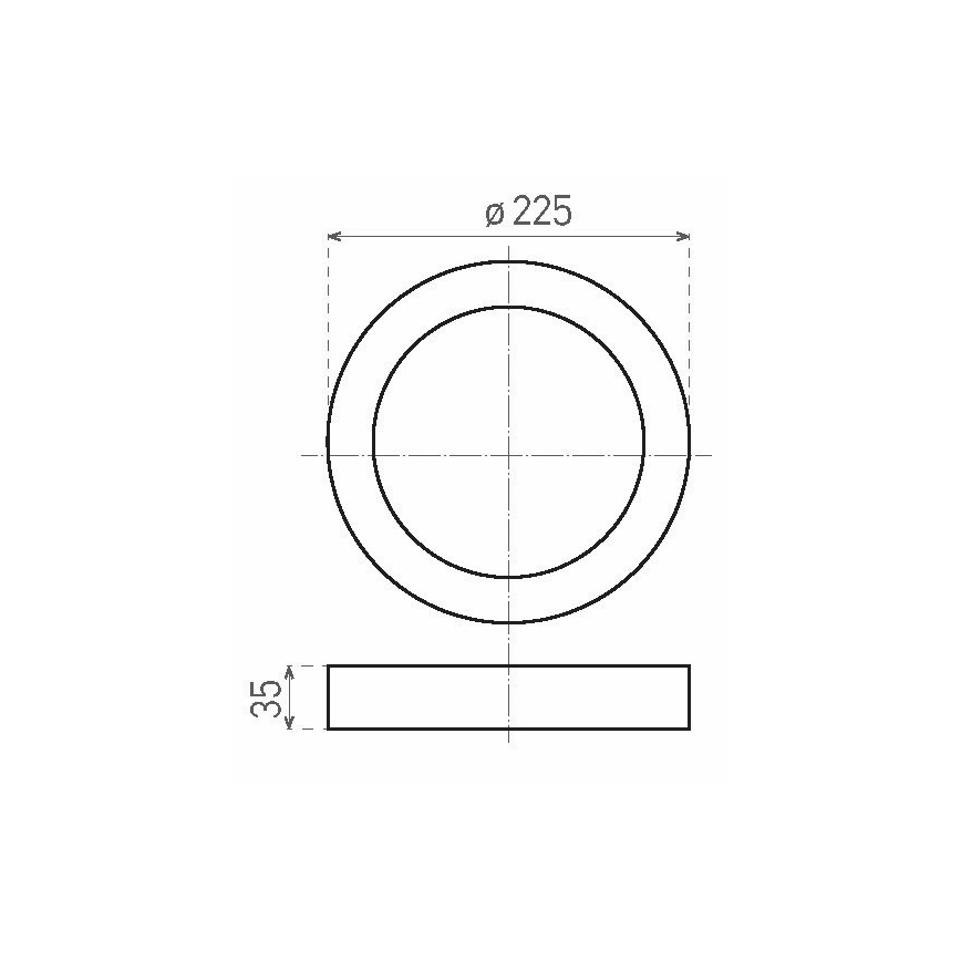 LED taklampa FENIX LED/18W/230V 2800K Ø 22,5 cm