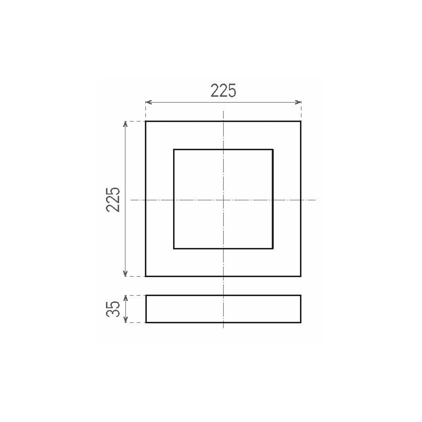 LED taklampa FENIX LED/18W/230V 3800K 22,5 cm