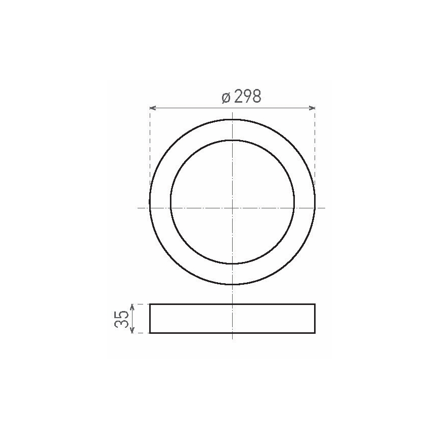 LED taklampa FENIX LED/24W/230V 3800K diameter 29,8 cm snö vit