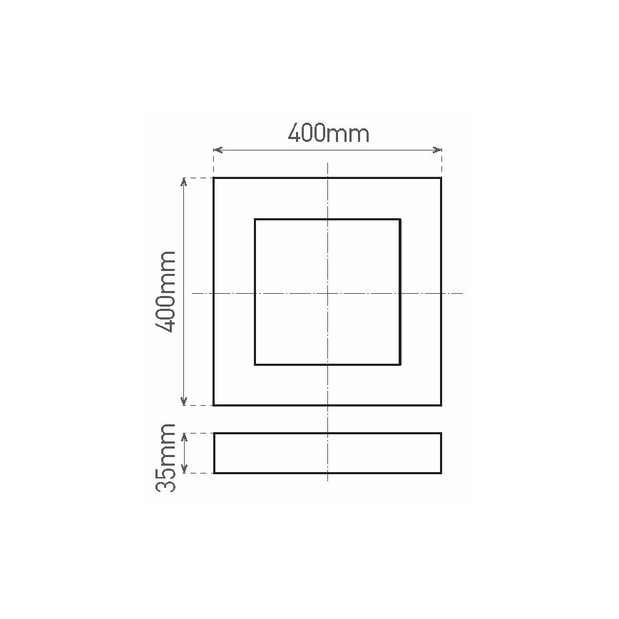 LED taklampa FENIX LED/32W/230V 3800K 40 cm