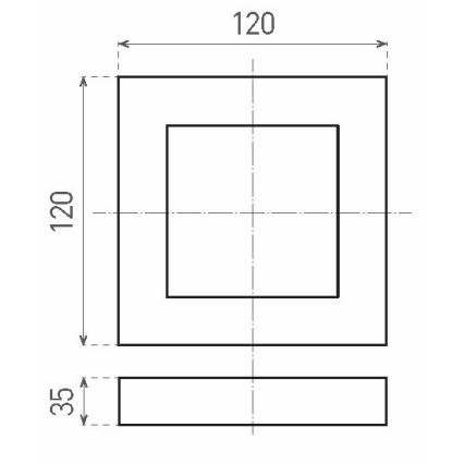 LED taklampa FENIX LED/6W/230V 2800K 12 cm