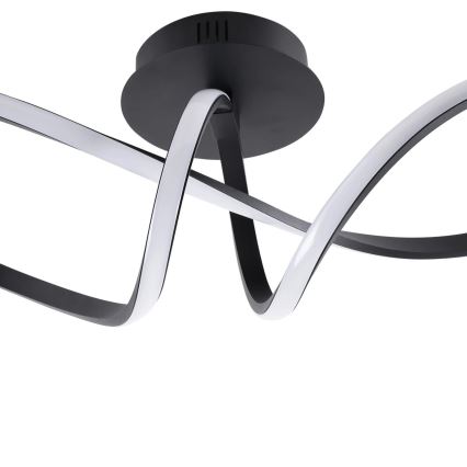 LED taklampa FLAVIA LED/33W/230V 24x61 cm svart