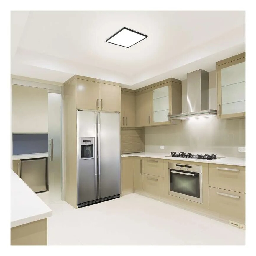 LED taklampa FLORI LED/18W/230V 4000K svart 29x29 cm