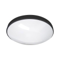 LED taklampa för badrum CIRCLE LED/12W/230V 4000K diameter 25 cm IP44 svart
