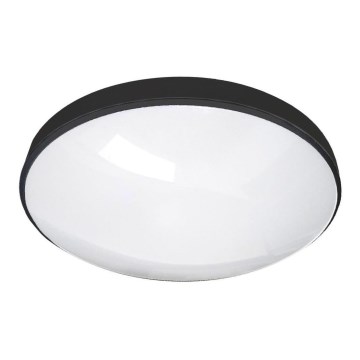 LED taklampa för badrum CIRCLE LED/12W/230V 4000K diameter 25 cm IP44 svart