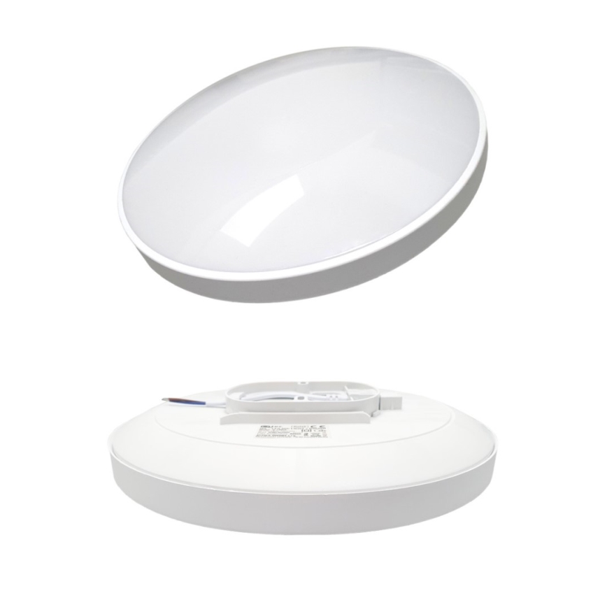 LED taklampa för badrum CIRCLE LED/12W/230V 4000K diameter 25 cm IP44 vit