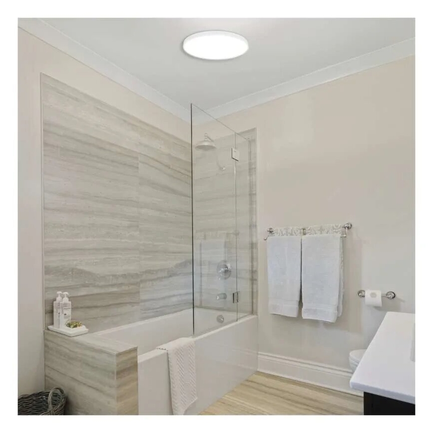 LED taklampa för badrum LED/15W/230V 3000/4000/5700K IP55 vit