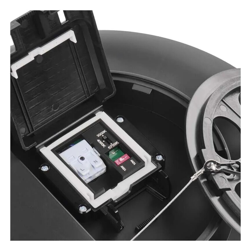 LED taklampa för badrum LED/18W/230V 3000/4000/5700K IP55 svart