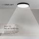 LED taklampa för badrum LED/18W/230V 3000K IP44 svart