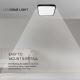 LED taklampa för badrum LED/18W/230V 3000K IP44 svart