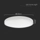 LED taklampa för badrum LED/18W/230V 3000K IP44 vit