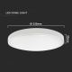 LED taklampa för badrum LED/18W/230V 6500K IP44 vit