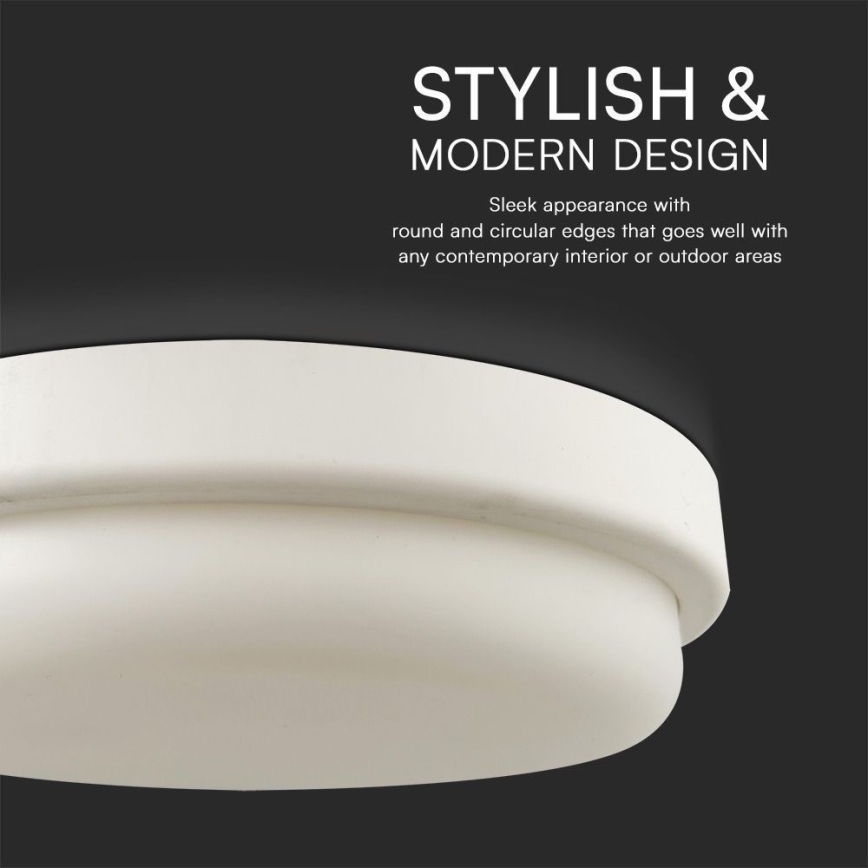 LED taklampa för badrum LED/24W/230V 4000K IP54 diameter 24 cm