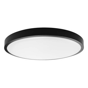 LED taklampa för badrum LED/36W/230V 6500K IP44 diameter 29,5 cm svart