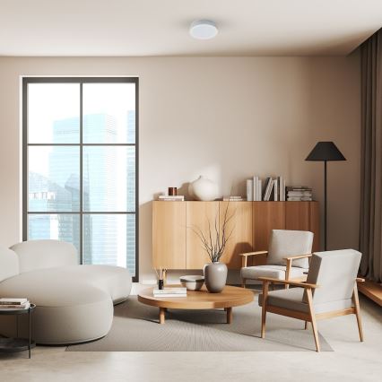 LED taklampa för badrum MARLON LED/12W/230V Ø 18 cm IP54 vit