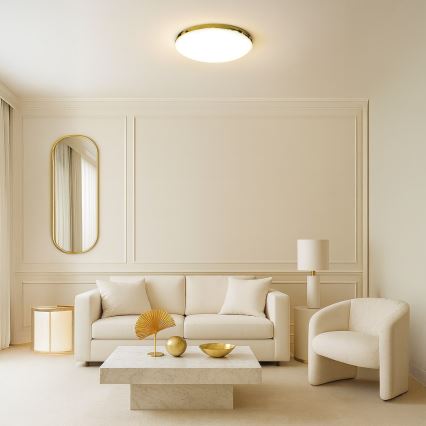 LED taklampa för badrum MAYA LED/15W/230V diameter 33 cm IP44 guld