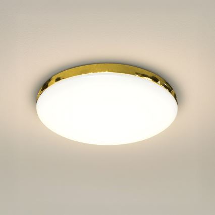 LED taklampa för badrum MAYA LED/15W/230V diameter 33 cm IP44 guld