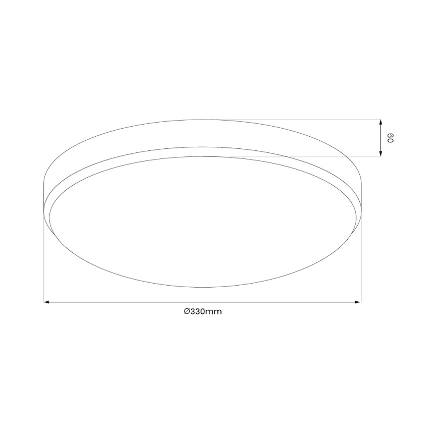 LED taklampa för badrum MAYA LED/15W/230V diameter 33 cm IP44 guld