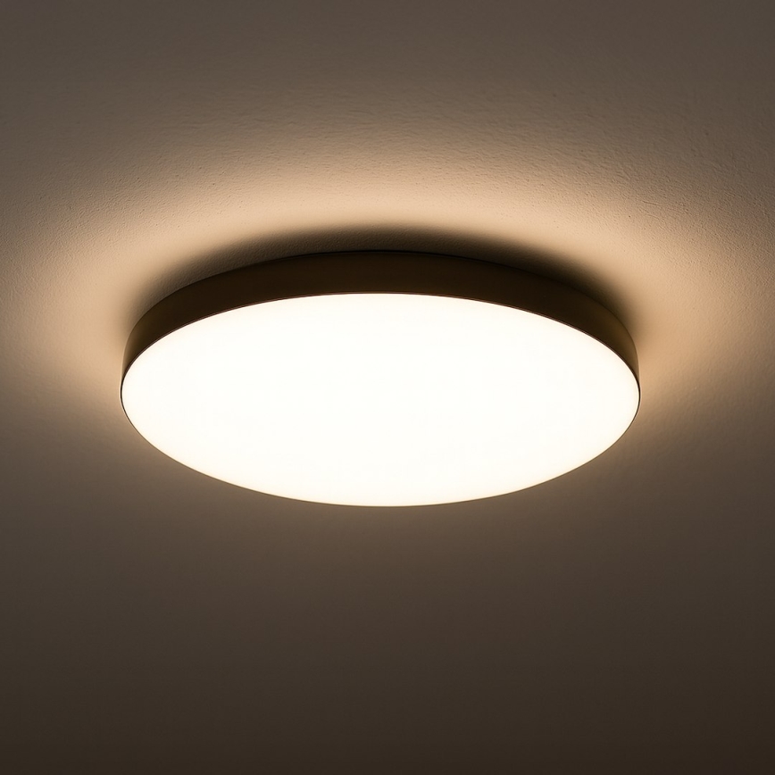 LED taklampa för badrum MAYA LED/15W/230V diameter 33 cm IP44 svart