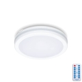 LED taklampa för badrum med sensor LED/12W/230V 3000/4000/6500K IP65 diameter 20 cm vit + fjärrkontroll