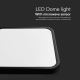 LED taklampa för badrum med sensor LED/18W/230V 4000K IP44 svart + fjärrkontroll
