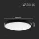 LED taklampa för badrum med sensor LED/36W/230V 4000K IP44 svart + fjärrkontroll