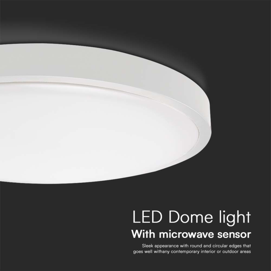 LED taklampa för badrum med sensor LED/36W/230V 4000K IP44 diameter 42 cm vit + fjärrkontroll