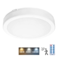LED taklampa för badrum med sensor NAIROS LED/24W/230V IP65 3000/4000/6500K diameter 30 cm vit + fjärrkontroll