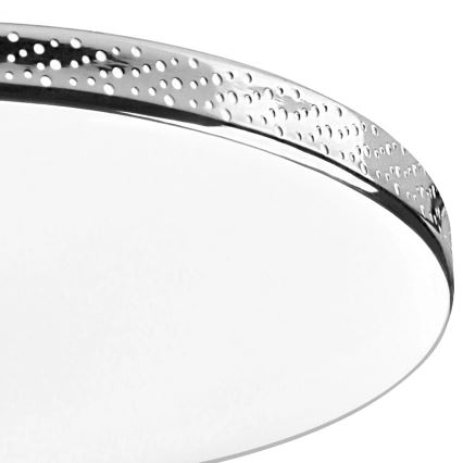 LED taklampa för badrum MOON LED/18W/230V skinande krom IP44