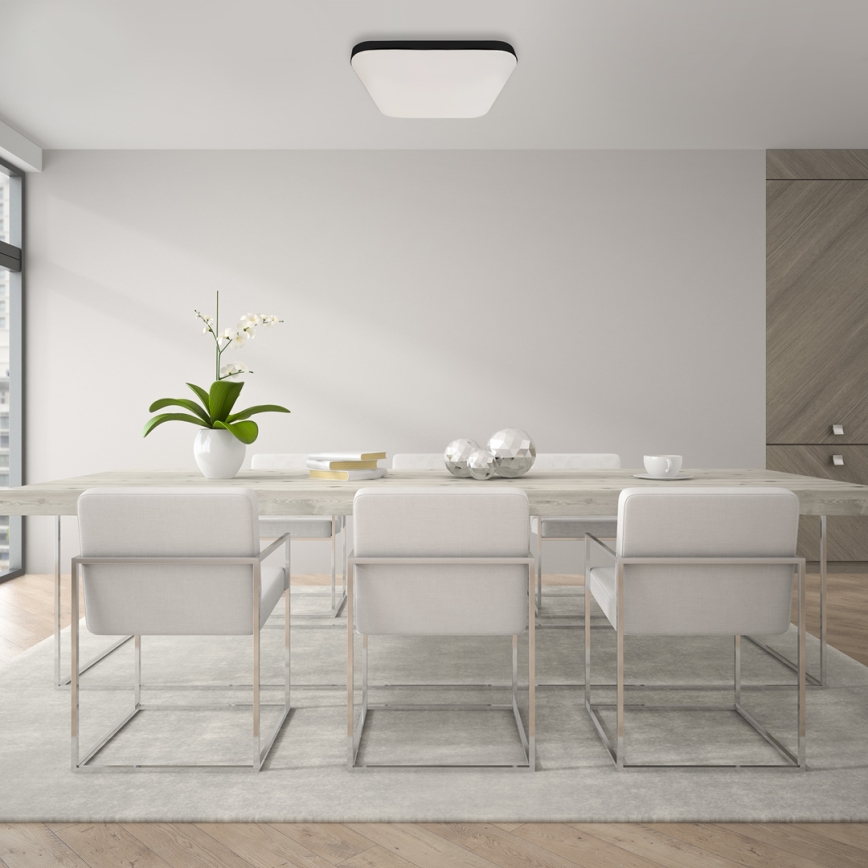 LED taklampa för badrum NEMO LED/17W/230V IP44 svart