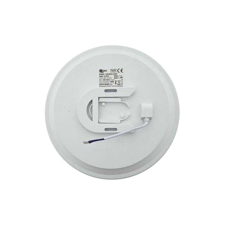 LED taklampa för badrum RIMA LED/10W/230V Ø 22,5 cm IP44 vit