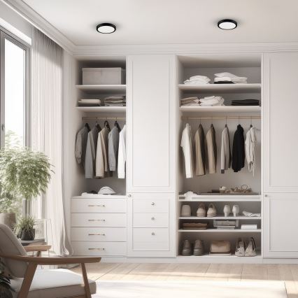 LED taklampa för badrum VERA LED/12W/230V 4000K IP65 svart