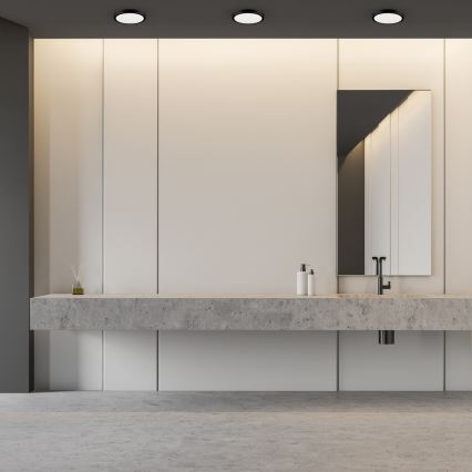 LED taklampa för badrum VERA LED/18W/230V 4000K IP65 svart