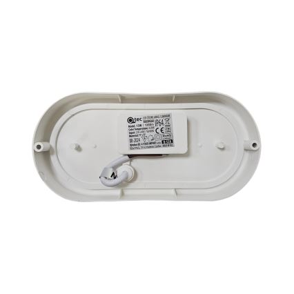 LED taklampa för utomhusbruk LED/15W/230V 4200K 20x9,8 cm IP64 vit