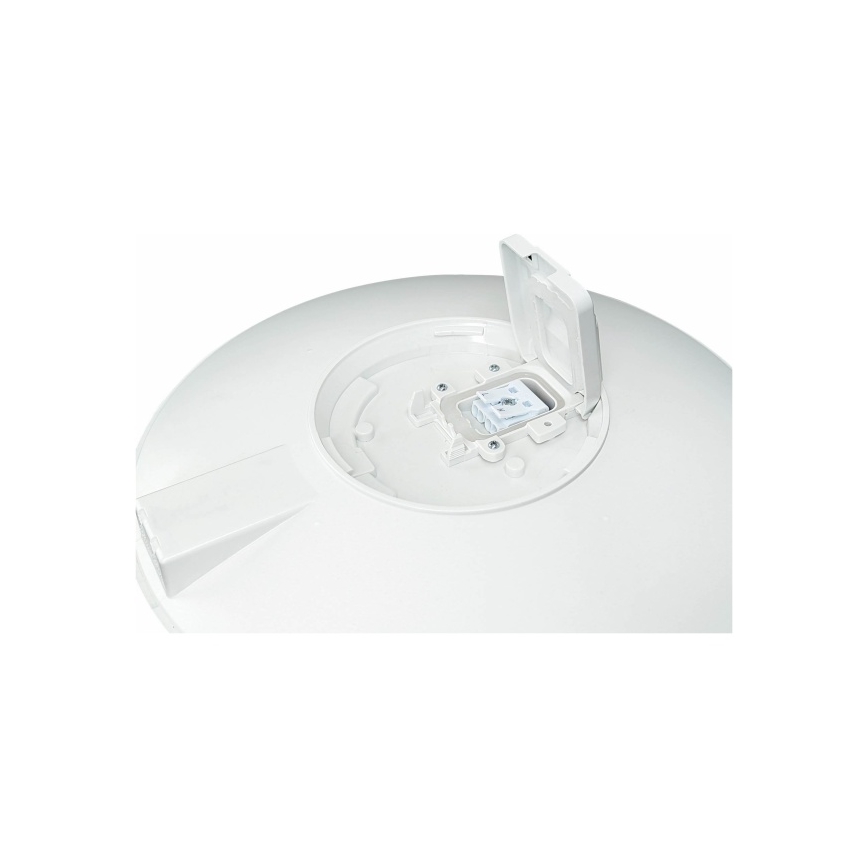 LED taklampa för utomhusbruk med sensor VISTA LED/15W/230V Ø 26 cm IP54 vit