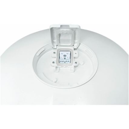 LED taklampa för utomhusbruk med sensor VISTA LED/15W/230V Ø 26 cm IP54 vit