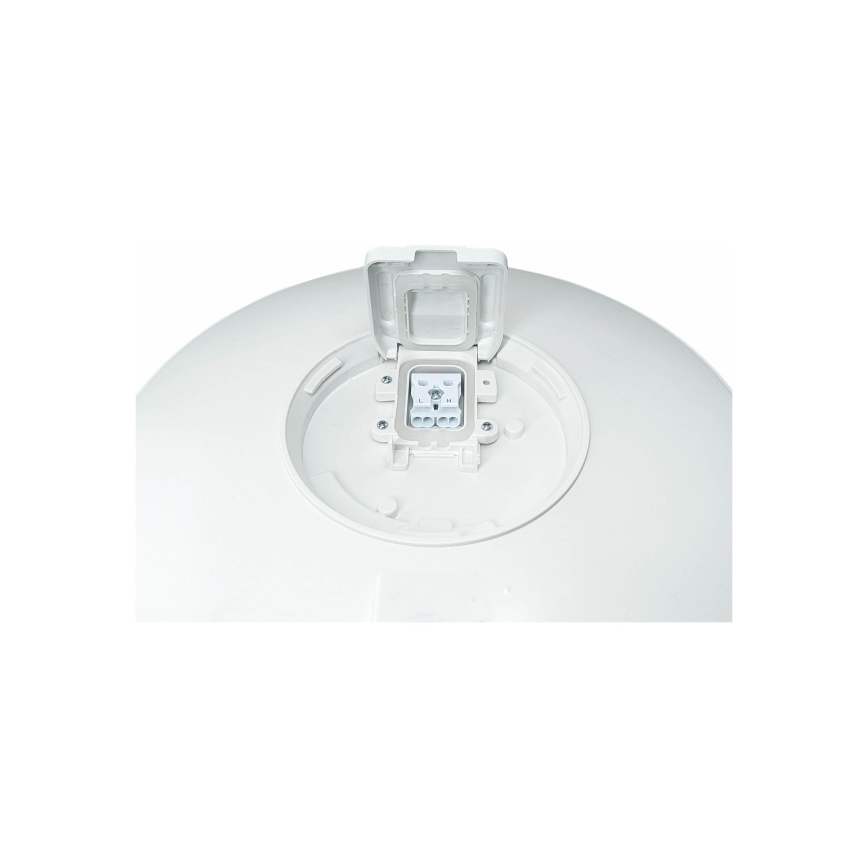 LED taklampa för utomhusbruk med sensor VISTA LED/15W/230V Ø 26 cm IP54 vit