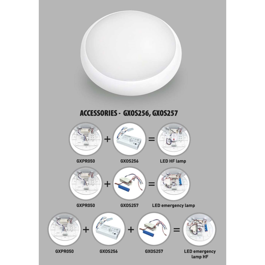 LED Ljusreglerad utomhus tak belysning STROPY LED/12W/15W/18W/22W/230V 3000/4000/6000K IP65