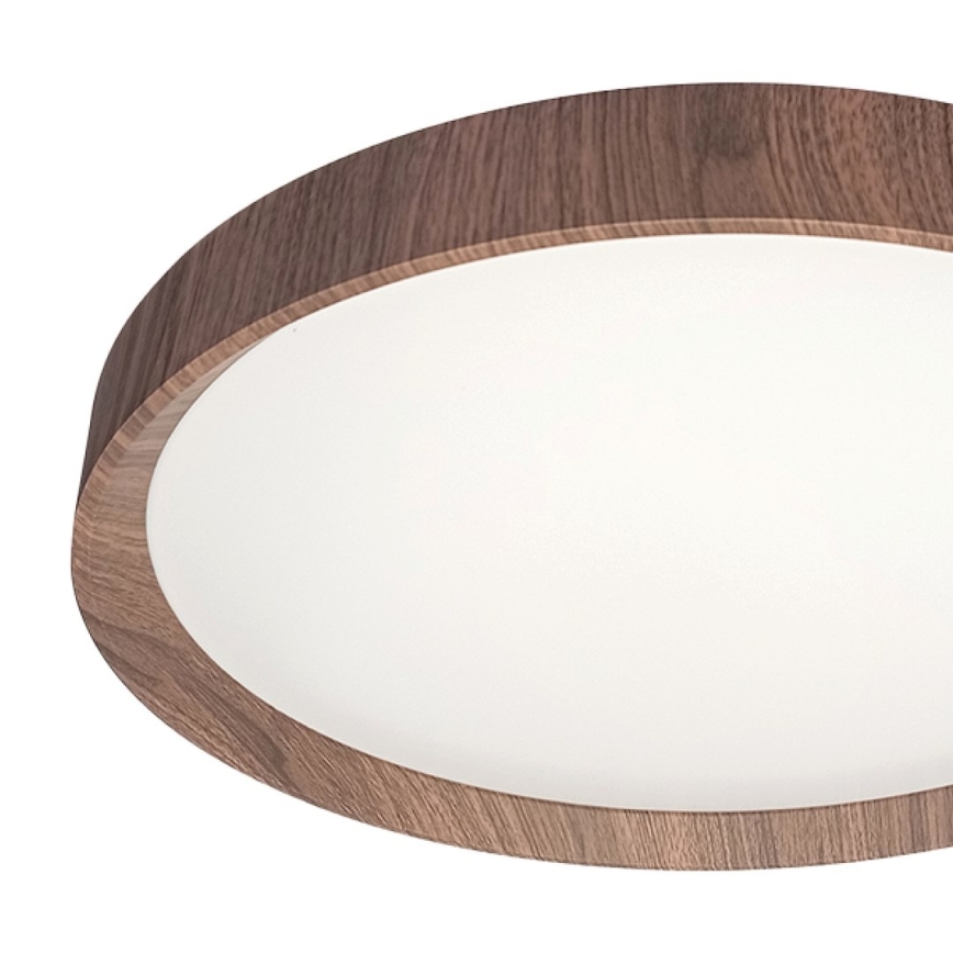 LED-taklampa FOREST LED/24W/230V Ø 39 cm brun