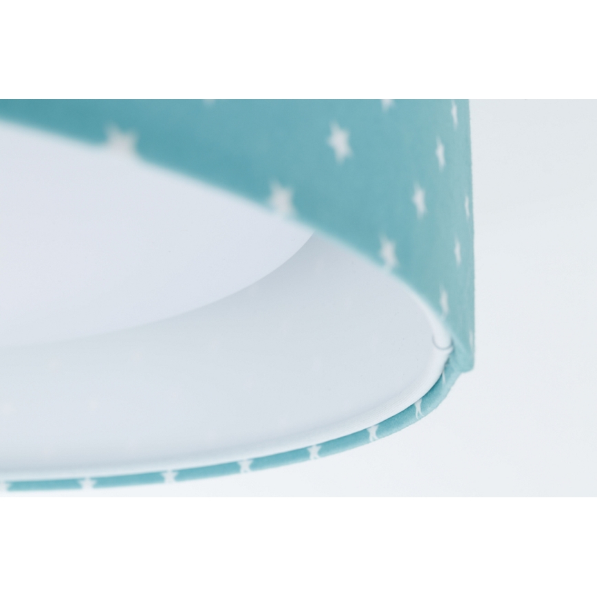 LED Barnlampa för tak GALAXY KIDS LED/24W/230V stjärnor turkos/vit
