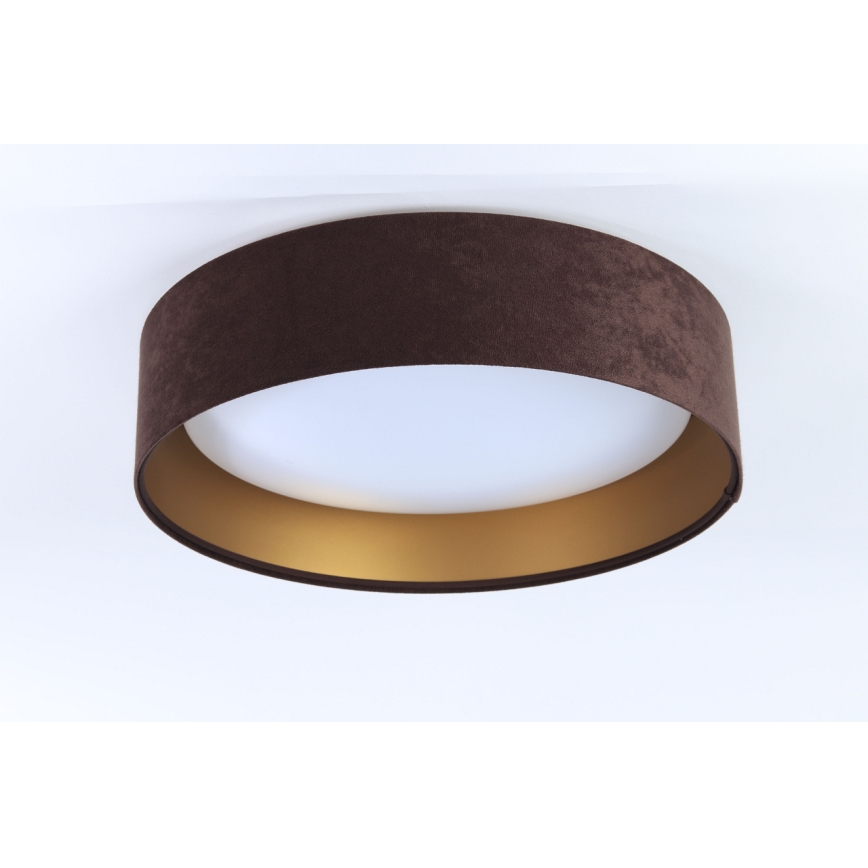 LED Taklampa GALAXY LED/24W/230V Ø 44 cm brun/guld