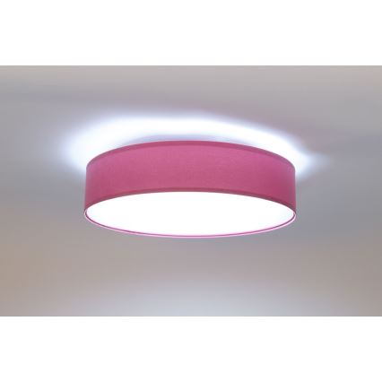 LED Taklampa GALAXY LED/24W/230V Ø 44 cm rosa/silver