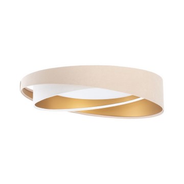 LED-taklampa GALAXY MODERN LED/24W/230V diam. 55 cm beige/vit/guld