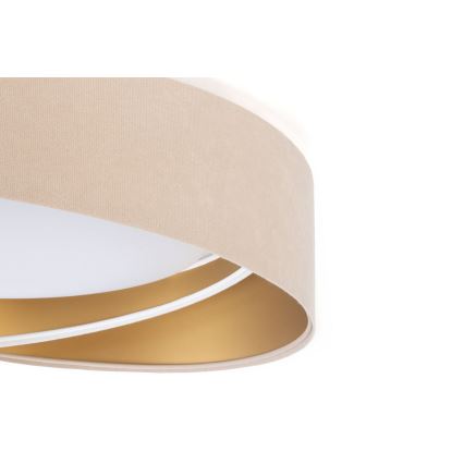 LED-taklampa GALAXY MODERN LED/24W/230V diam. 55 cm beige/vit/guld