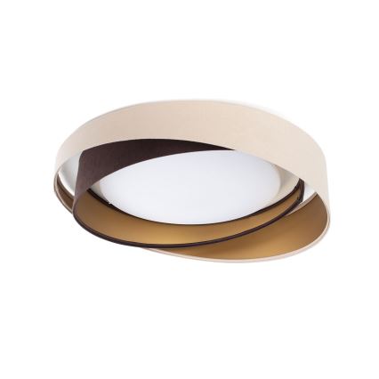 LED-taklampa GALAXY MODERN LED/24W/230V Ø 55 cm beige/brun/guld