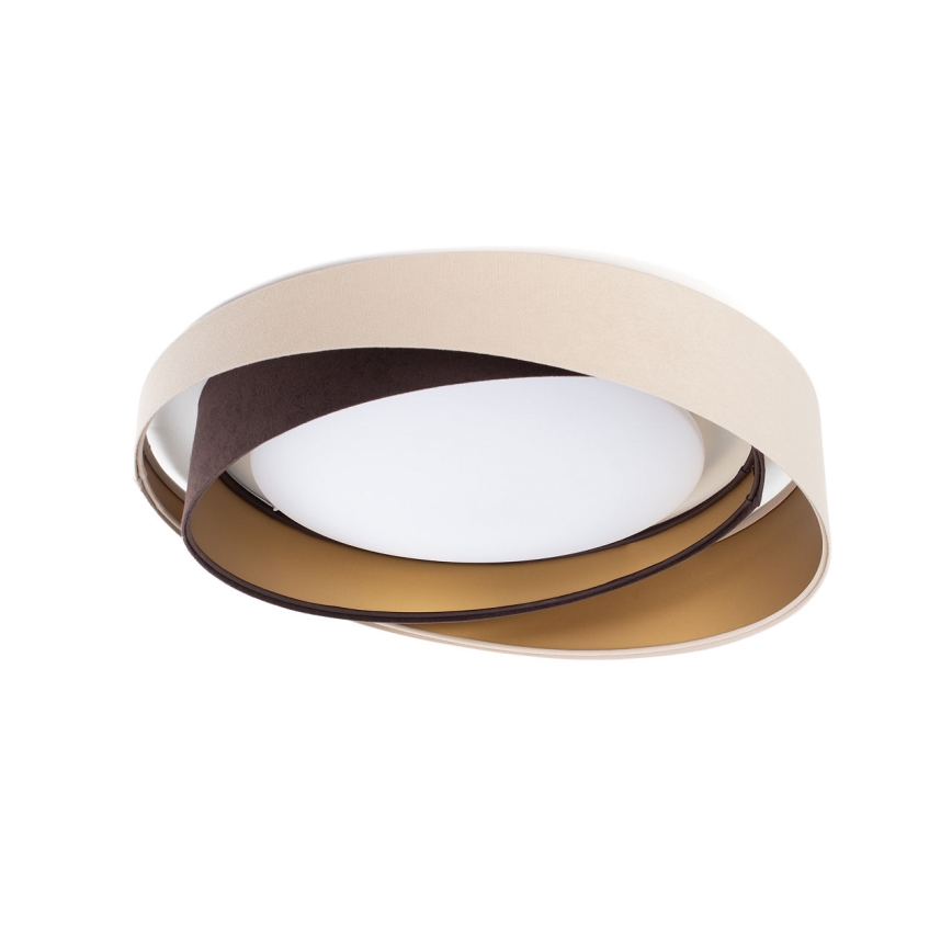 LED-taklampa GALAXY MODERN LED/24W/230V Ø 55 cm beige/brun/guld