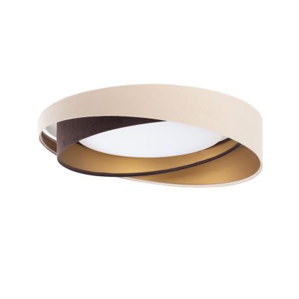 LED-taklampa GALAXY MODERN LED/24W/230V Ø 55 cm beige/brun/guld