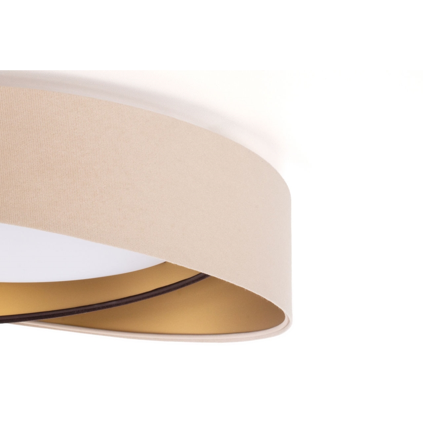 LED-taklampa GALAXY MODERN LED/24W/230V Ø 55 cm beige/brun/guld